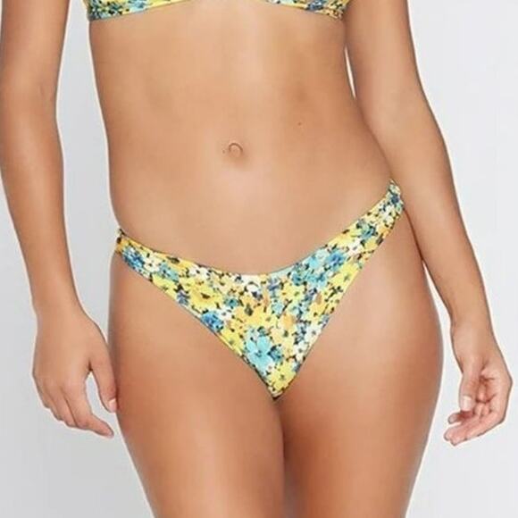 L*Space Printed Cabana Bitsy Bikini Bottom Small - Picture 1 of 8